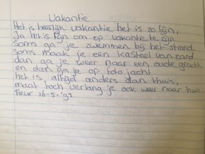 Het gedicht dat Fleur Brockhus schreef als kind